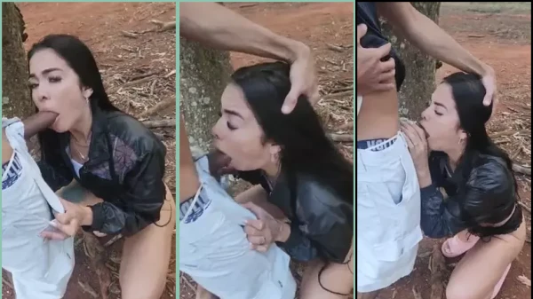 Casada se anima na festa no sítio e dá uns beijos no amigo do marido