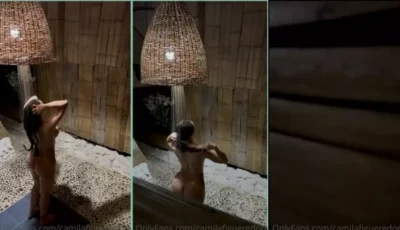 Camila Figueredo, uma gata irresistível, toda nua no banho