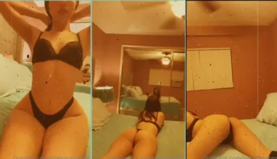 Alina Rose mostrando suas curvas na cama