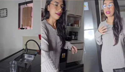 Karen Khalifa de moletom na deliciosa punheta