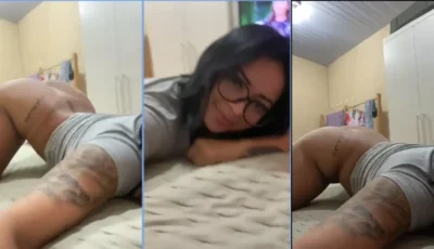Raquel Araujo em um video caseiro rebolando de um jeito irresistível!