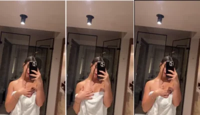 Xxx Iris Rodriguez se despindo da toalha e revelando suas curvas