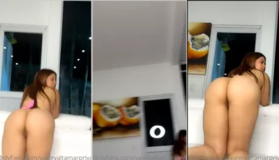 Valery Altamar, toda cheia de marra, com as mãos se divertindo nas bucetinha