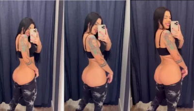 Vídeo da Drii Cordeiro exibindo o bumbum