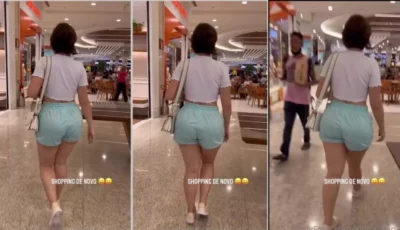 A Fada Branca dando um rolê no shopping