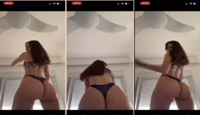 De calcinha, a Fernanda Mota dá um show de rebolado!