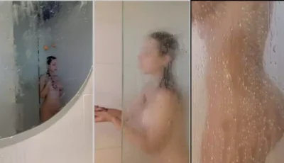 Dá uma olhada na Cibelly Ferreira se despindo e se divertindo no banho!