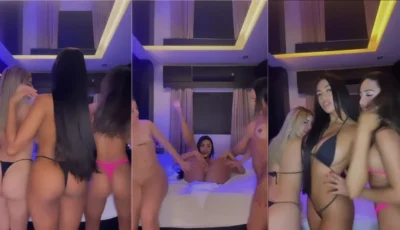 Julia Beatris convidou duas gatas para se divertirem bem à vontade