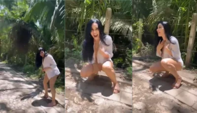 Yuliettorres quase pelada na rua!