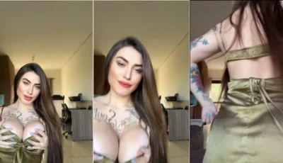 Julia Govea, bombástica e cheia de curvas, arrasando na dança sem roupa!