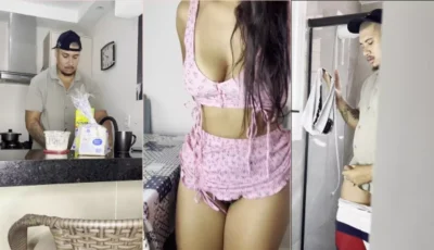 Karen Khalifa de fio dental na diversão quente