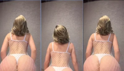 Marisabel, a loira com um corpão, arrasando na dança enquanto rebola