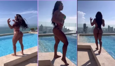 Vanessa Roa, a musa do OnlyFans, arrasando na piscina cheia de sensualidade!
