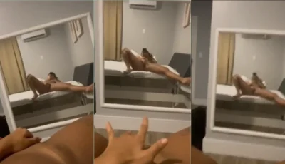 Rolou um vídeo da Luísa Santos deitada fazendo um “auto carinho”!