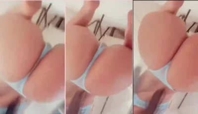 Jéssica Pacheco de calcinha, mostrando a caldinha de um jeito que deixa qualquer um ligado