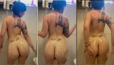 Kinechan, essa delícia de buceta, tá tomando banho nua