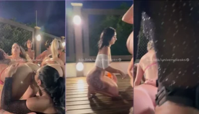 Tati Eliasquevici se jogando na deliciosa farra lésbica