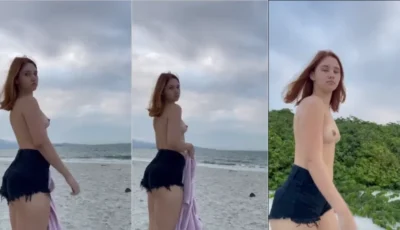 Xnxx Fernanda de biquíni revelador na praia