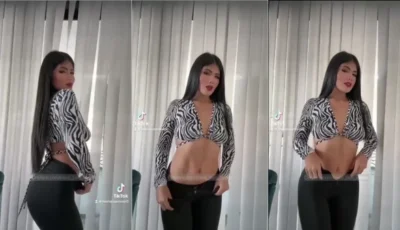 Maria Jose Rosero chamando atenção com seu traseiro voluptuoso