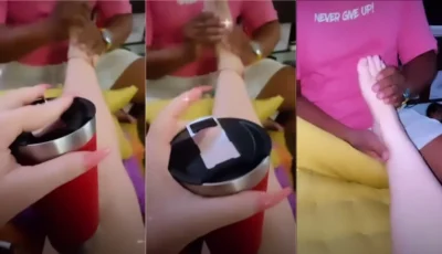Negão deixando a Rainha dos barcos toda cheia de prazer com uma massagem