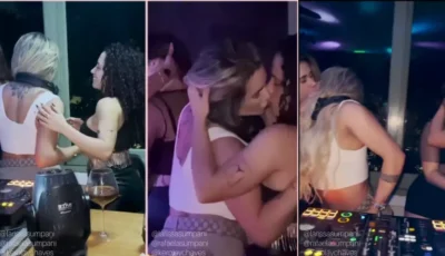Larissa Sumpani saboreando o DJ e se jogando na diversão