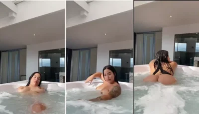 Vídeo da Stefania Gonzalez nua na banheira