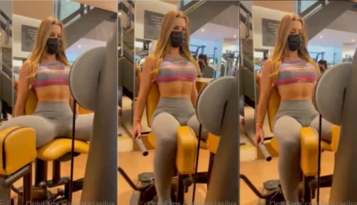 Arcia Silva, toda linda e cheia de charme na academia!