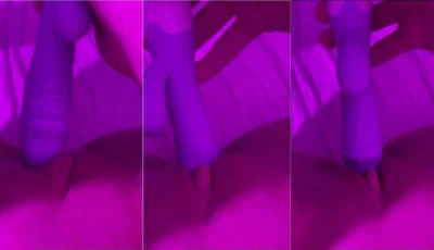 Allcia Ravy se divertindo com um vibrador super legal