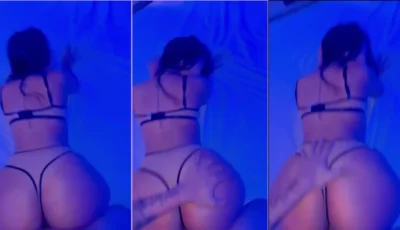 Beatrice gravando vídeos com seu corpão incrível até chegar ao ápice do prazer