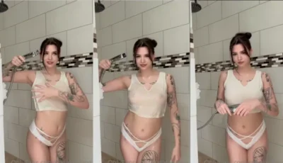 Nataliexking toda charmosa, dando um talento na sua intimidade