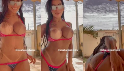 Stephanie Silveira, com seu corpão incrível e o bundão lá em cima, arrasando na dança!